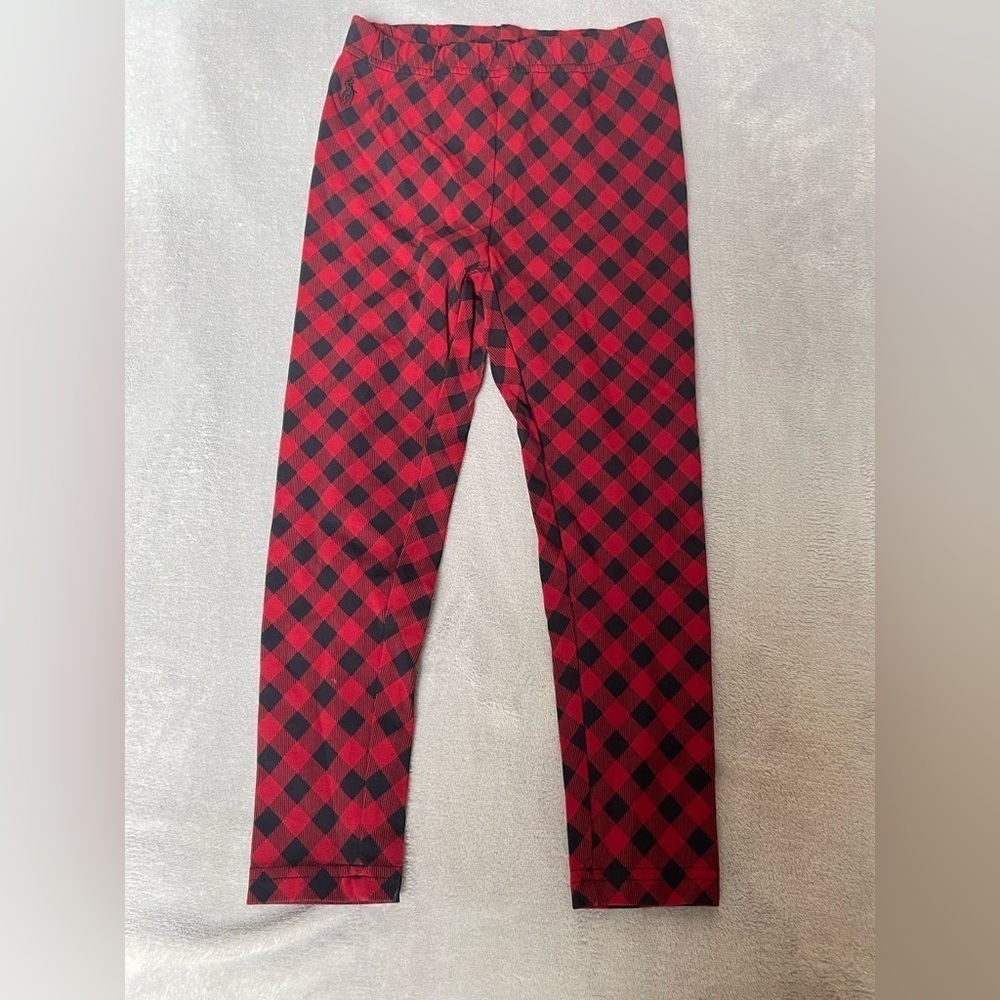 Ralph Lauren Red and Black Plaid Leggings